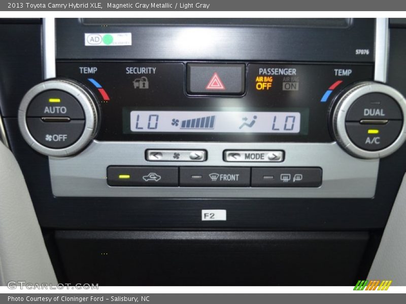 Magnetic Gray Metallic / Light Gray 2013 Toyota Camry Hybrid XLE