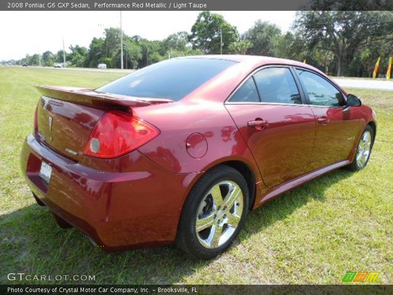 Performance Red Metallic / Light Taupe 2008 Pontiac G6 GXP Sedan