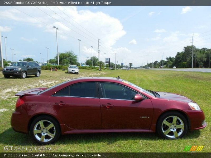 Performance Red Metallic / Light Taupe 2008 Pontiac G6 GXP Sedan