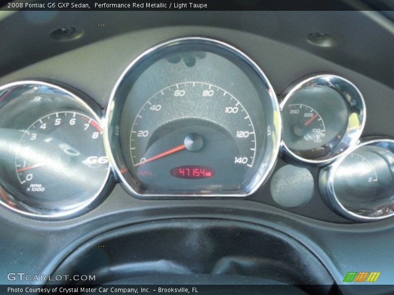 Performance Red Metallic / Light Taupe 2008 Pontiac G6 GXP Sedan