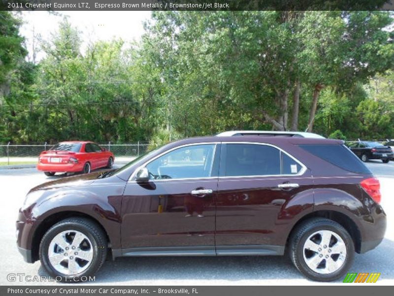 Espresso Brown Metallic / Brownstone/Jet Black 2011 Chevrolet Equinox LTZ