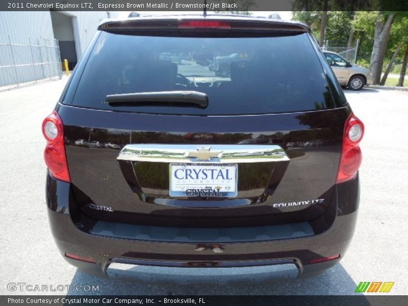Espresso Brown Metallic / Brownstone/Jet Black 2011 Chevrolet Equinox LTZ