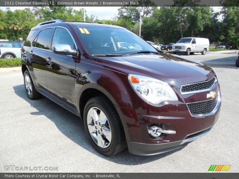 Espresso Brown Metallic / Brownstone/Jet Black 2011 Chevrolet Equinox LTZ