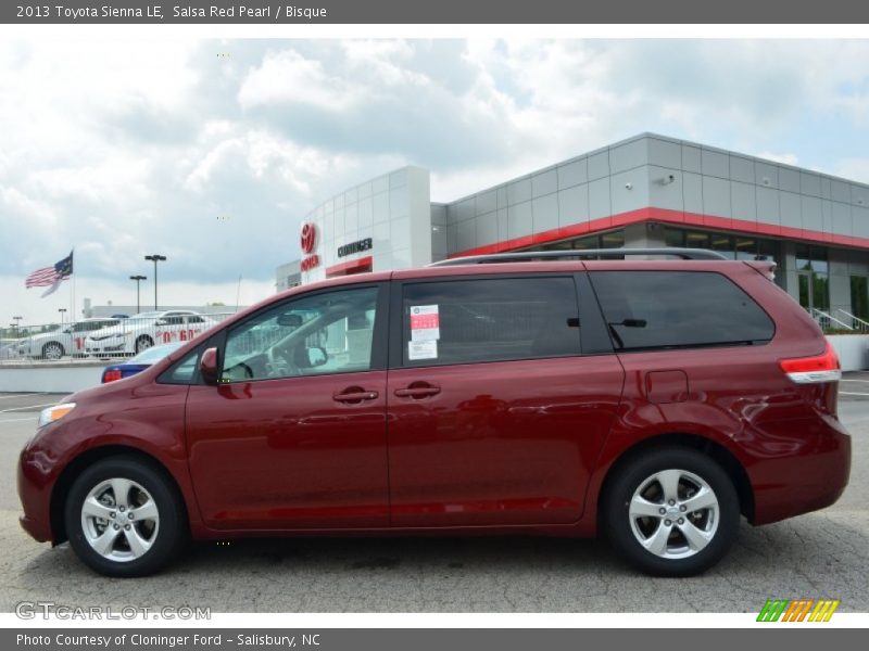 Salsa Red Pearl / Bisque 2013 Toyota Sienna LE