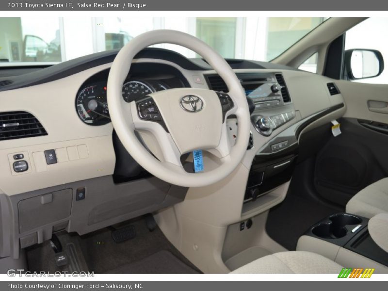 Dashboard of 2013 Sienna LE
