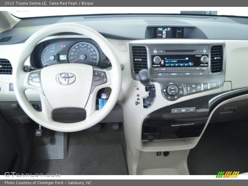 Dashboard of 2013 Sienna LE