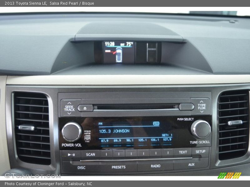 Audio System of 2013 Sienna LE