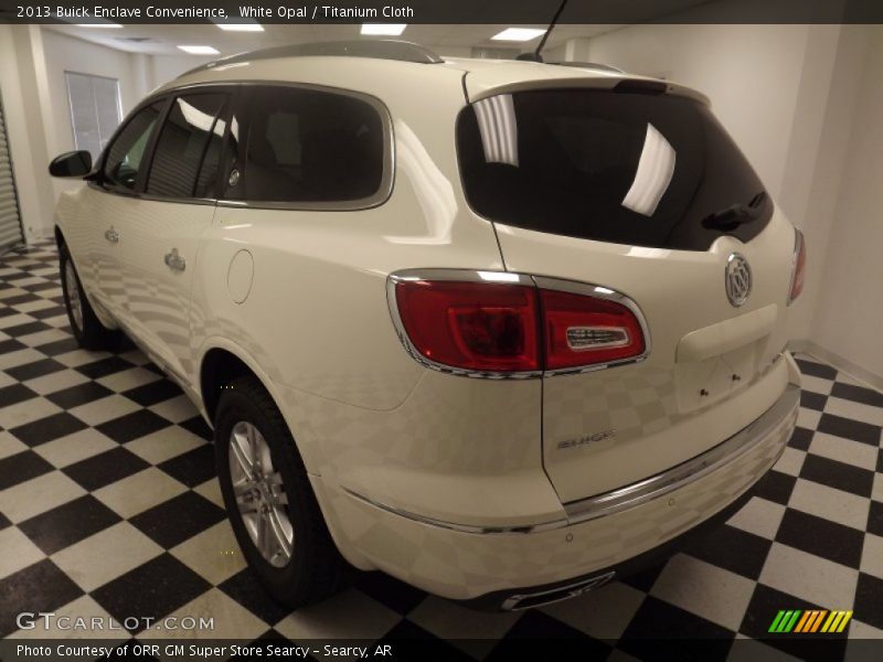 White Opal / Titanium Cloth 2013 Buick Enclave Convenience
