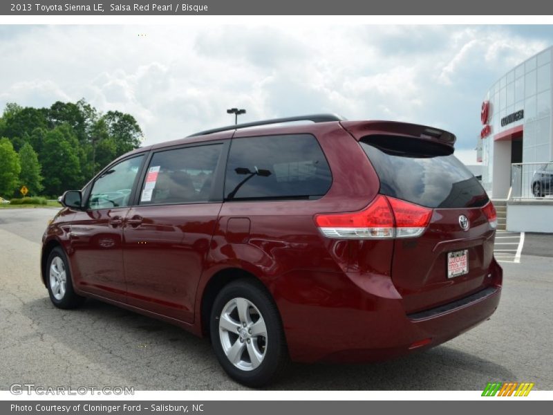 Salsa Red Pearl / Bisque 2013 Toyota Sienna LE