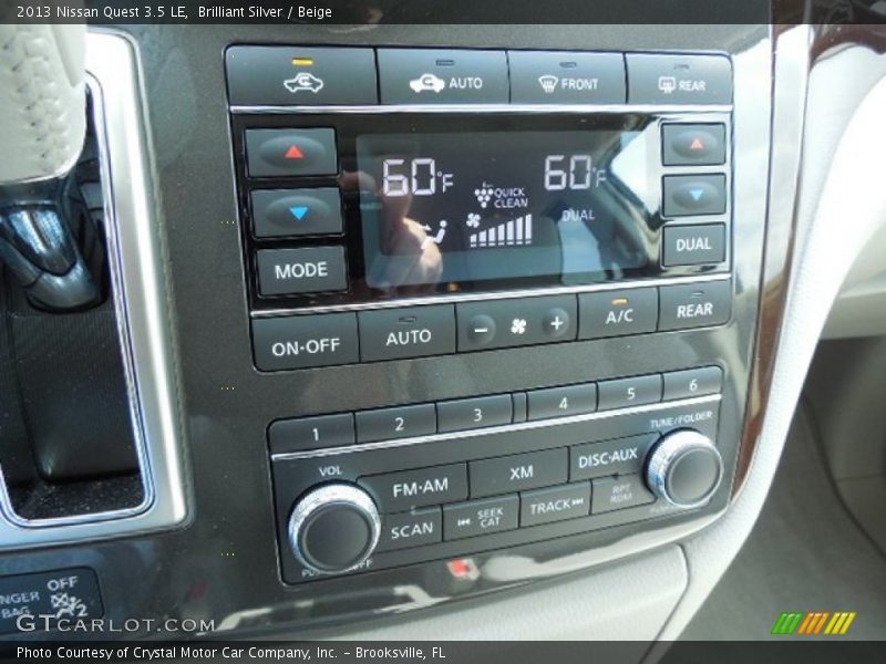 Controls of 2013 Quest 3.5 LE