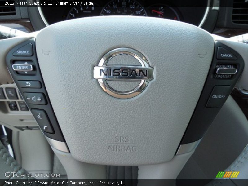  2013 Quest 3.5 LE Steering Wheel