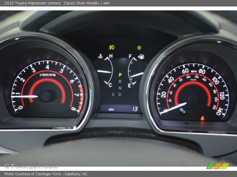 Classic Silver Metallic / Ash 2013 Toyota Highlander Limited