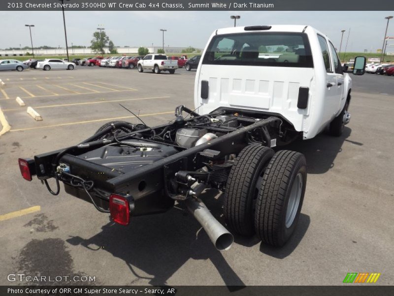 Summit White / Dark Titanium 2013 Chevrolet Silverado 3500HD WT Crew Cab 4x4 Chassis