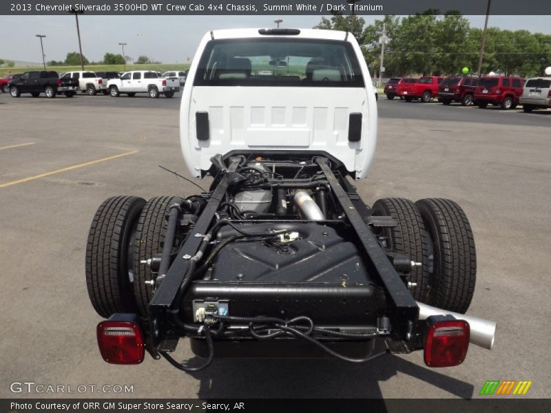 Summit White / Dark Titanium 2013 Chevrolet Silverado 3500HD WT Crew Cab 4x4 Chassis