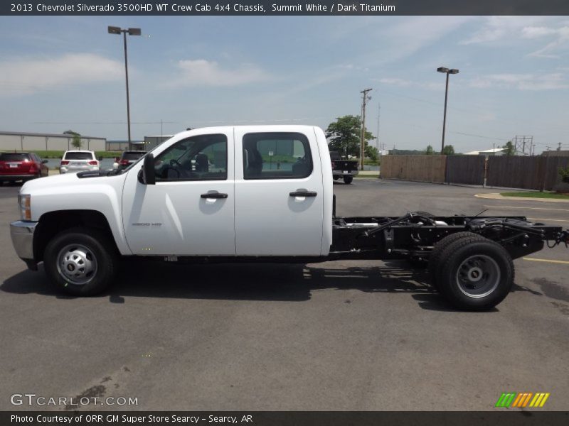  2013 Silverado 3500HD WT Crew Cab 4x4 Chassis Summit White