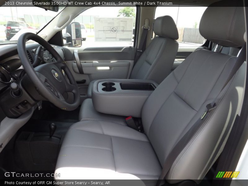 Summit White / Dark Titanium 2013 Chevrolet Silverado 3500HD WT Crew Cab 4x4 Chassis