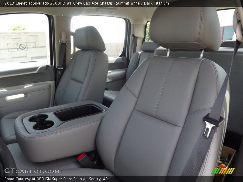 Summit White / Dark Titanium 2013 Chevrolet Silverado 3500HD WT Crew Cab 4x4 Chassis