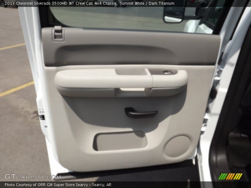 Summit White / Dark Titanium 2013 Chevrolet Silverado 3500HD WT Crew Cab 4x4 Chassis