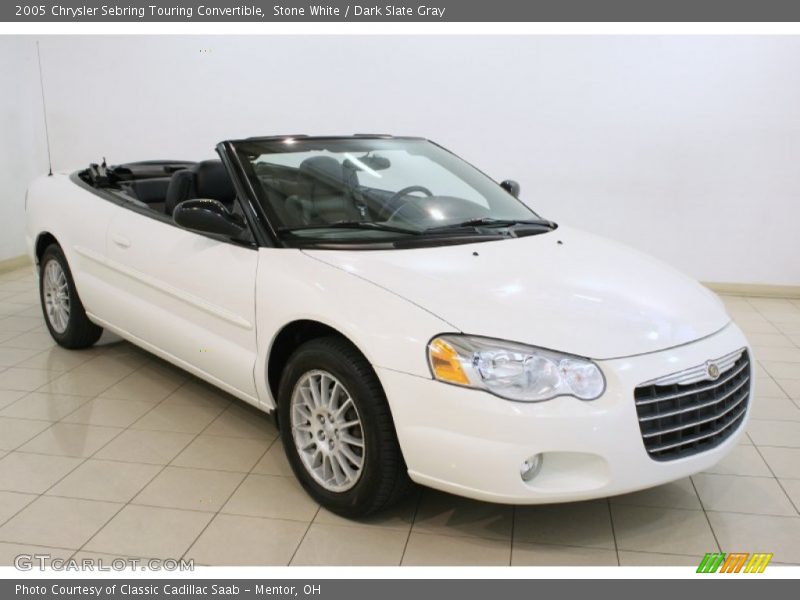 Stone White / Dark Slate Gray 2005 Chrysler Sebring Touring Convertible