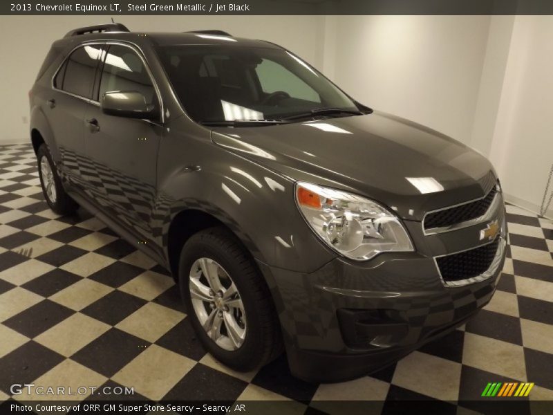 Steel Green Metallic / Jet Black 2013 Chevrolet Equinox LT