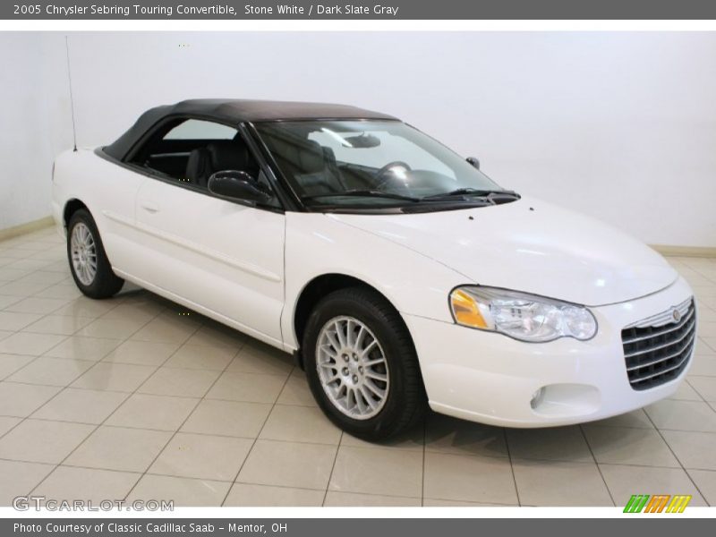 Stone White / Dark Slate Gray 2005 Chrysler Sebring Touring Convertible