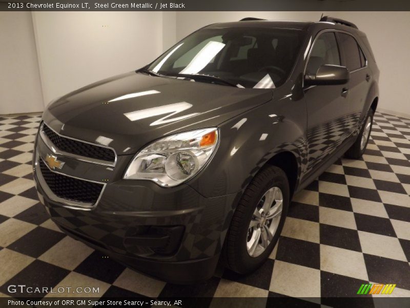 Steel Green Metallic / Jet Black 2013 Chevrolet Equinox LT