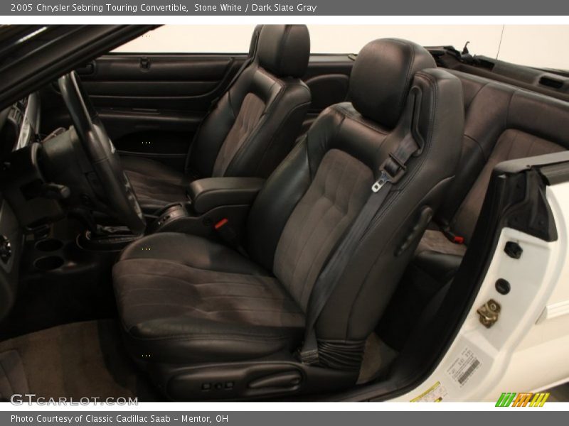Stone White / Dark Slate Gray 2005 Chrysler Sebring Touring Convertible