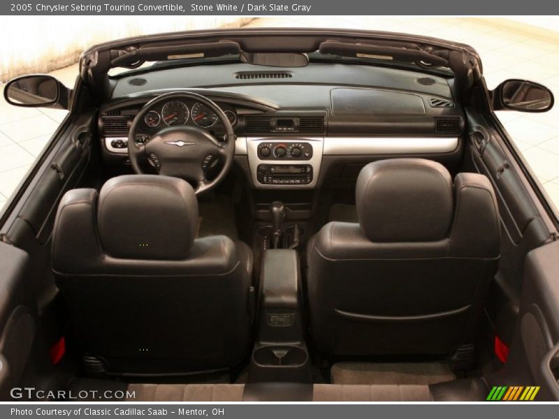 Stone White / Dark Slate Gray 2005 Chrysler Sebring Touring Convertible