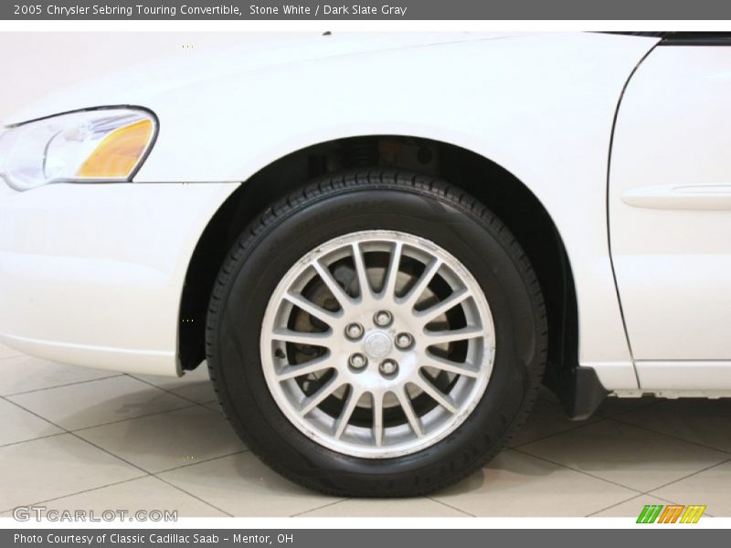 Stone White / Dark Slate Gray 2005 Chrysler Sebring Touring Convertible