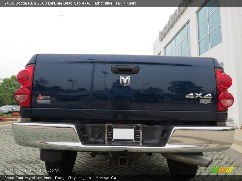 Patriot Blue Pearl / Khaki 2008 Dodge Ram 2500 Laramie Quad Cab 4x4