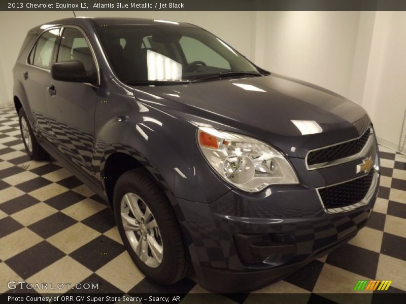 Atlantis Blue Metallic / Jet Black 2013 Chevrolet Equinox LS