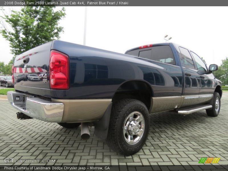 Patriot Blue Pearl / Khaki 2008 Dodge Ram 2500 Laramie Quad Cab 4x4