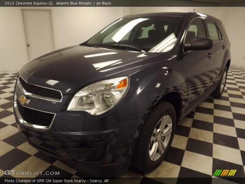 Atlantis Blue Metallic / Jet Black 2013 Chevrolet Equinox LS