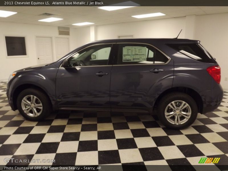 Atlantis Blue Metallic / Jet Black 2013 Chevrolet Equinox LS