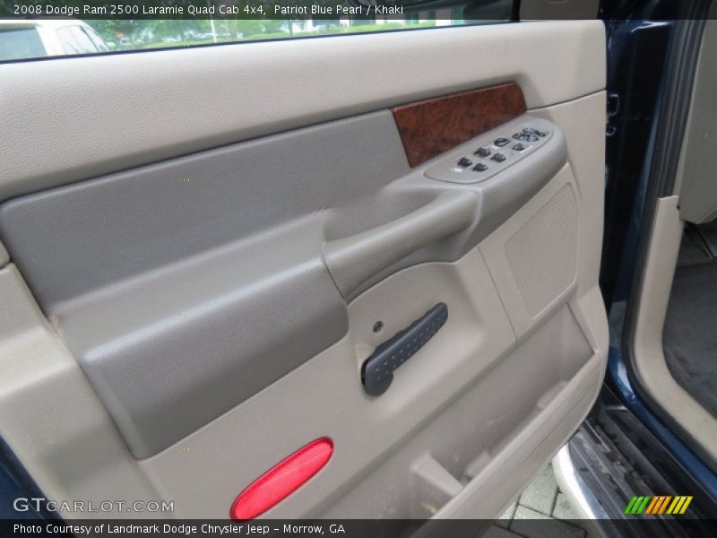 Patriot Blue Pearl / Khaki 2008 Dodge Ram 2500 Laramie Quad Cab 4x4