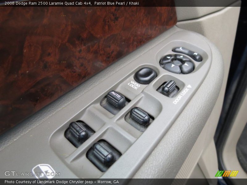 Patriot Blue Pearl / Khaki 2008 Dodge Ram 2500 Laramie Quad Cab 4x4