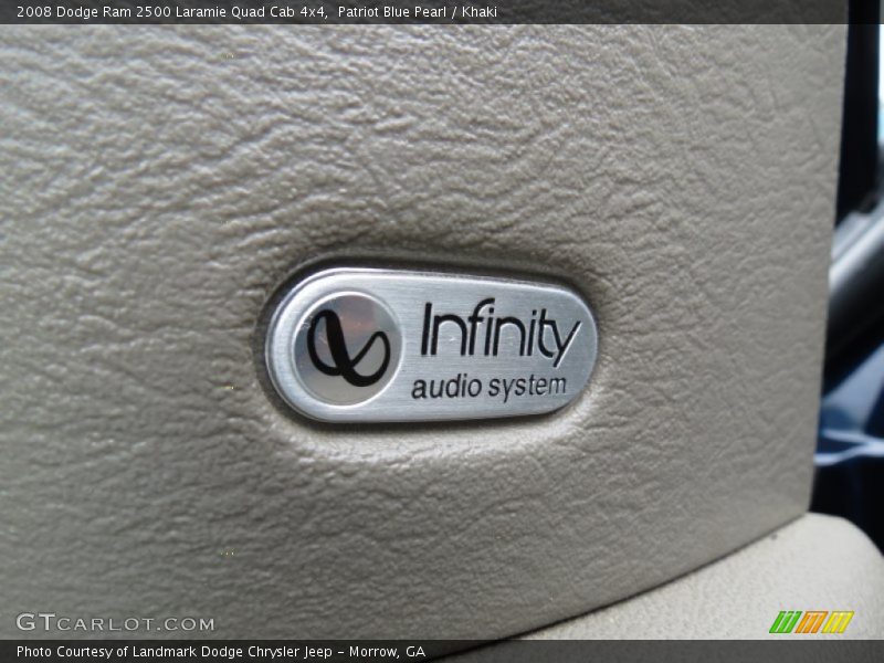 Patriot Blue Pearl / Khaki 2008 Dodge Ram 2500 Laramie Quad Cab 4x4