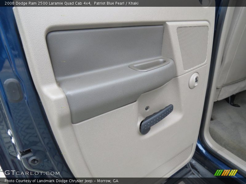 Patriot Blue Pearl / Khaki 2008 Dodge Ram 2500 Laramie Quad Cab 4x4
