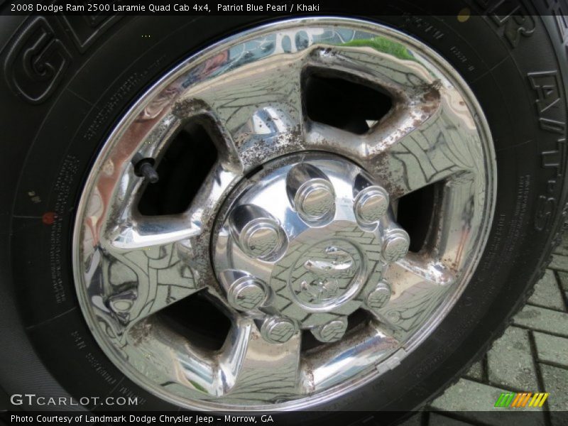 Patriot Blue Pearl / Khaki 2008 Dodge Ram 2500 Laramie Quad Cab 4x4