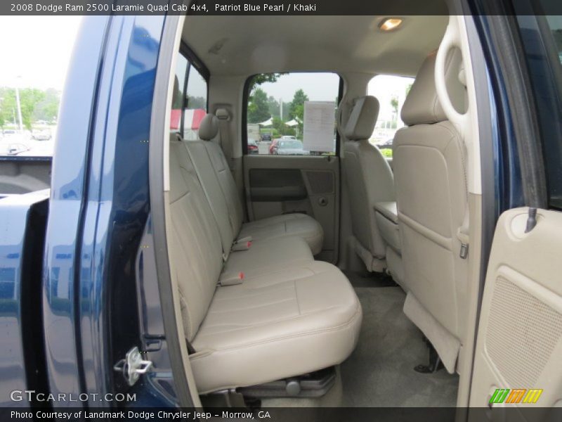 Patriot Blue Pearl / Khaki 2008 Dodge Ram 2500 Laramie Quad Cab 4x4