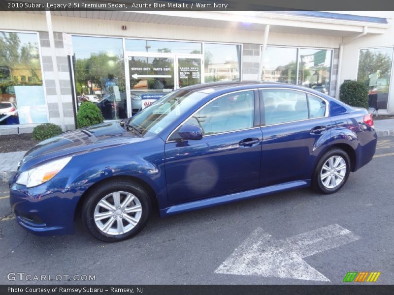 Azurite Blue Metallic / Warm Ivory 2010 Subaru Legacy 2.5i Premium Sedan