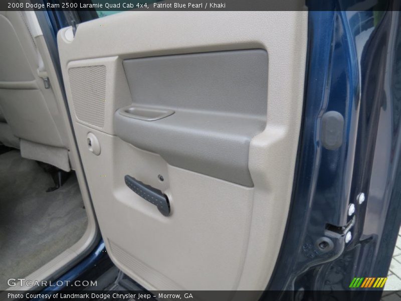 Patriot Blue Pearl / Khaki 2008 Dodge Ram 2500 Laramie Quad Cab 4x4