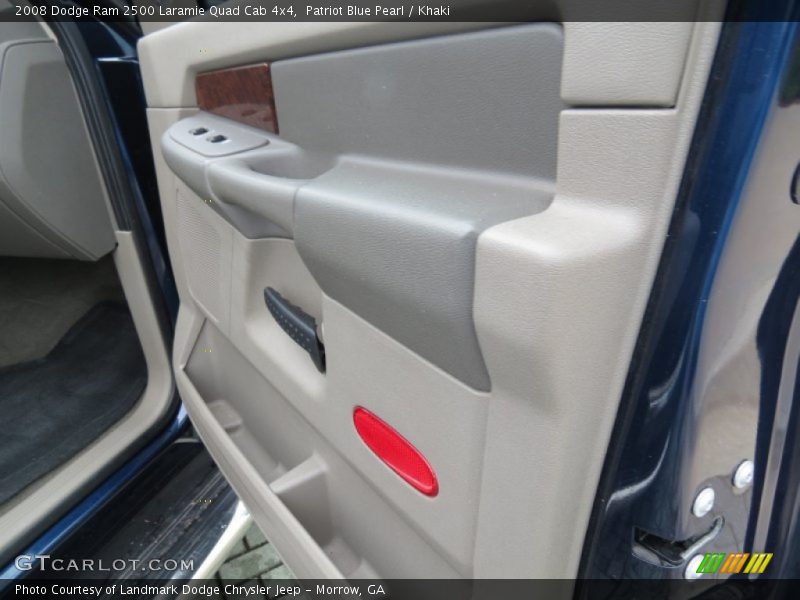 Patriot Blue Pearl / Khaki 2008 Dodge Ram 2500 Laramie Quad Cab 4x4