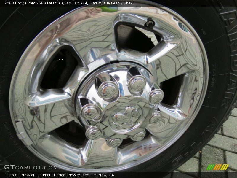 Patriot Blue Pearl / Khaki 2008 Dodge Ram 2500 Laramie Quad Cab 4x4