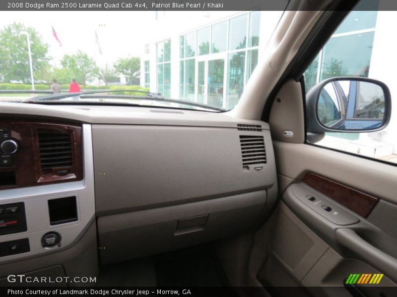 Patriot Blue Pearl / Khaki 2008 Dodge Ram 2500 Laramie Quad Cab 4x4