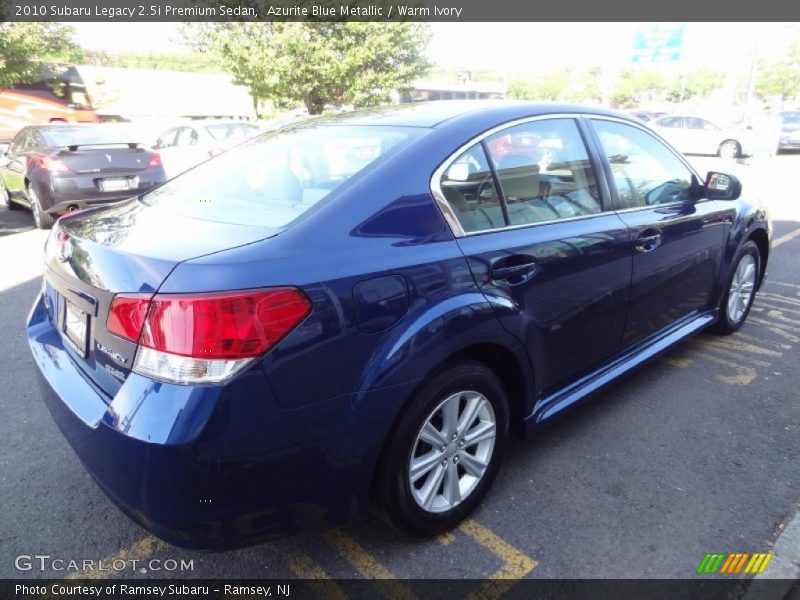 Azurite Blue Metallic / Warm Ivory 2010 Subaru Legacy 2.5i Premium Sedan