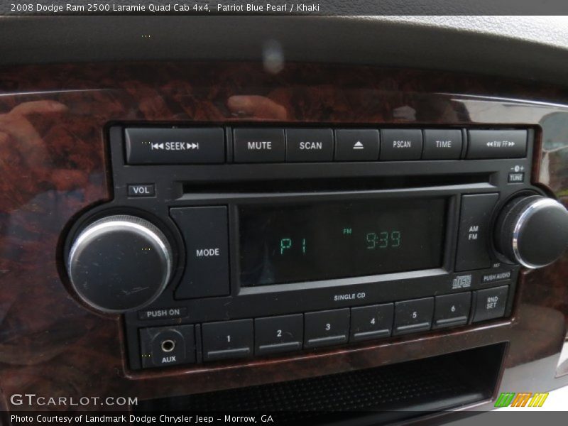 Patriot Blue Pearl / Khaki 2008 Dodge Ram 2500 Laramie Quad Cab 4x4