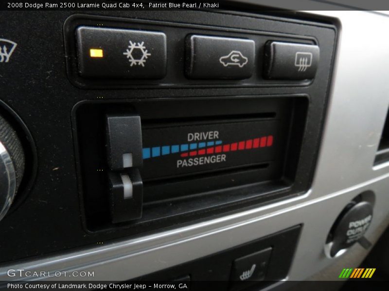 Patriot Blue Pearl / Khaki 2008 Dodge Ram 2500 Laramie Quad Cab 4x4