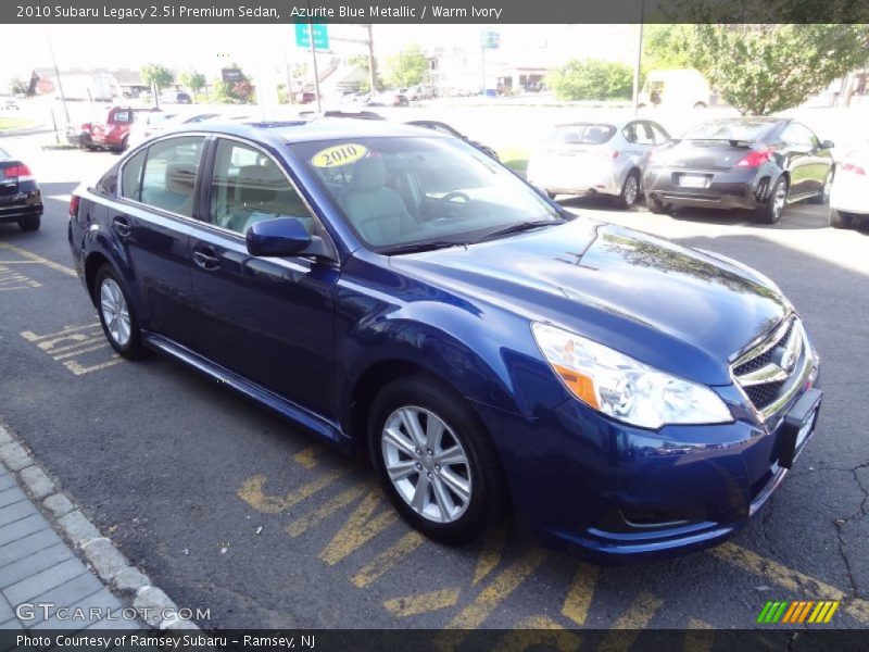 Azurite Blue Metallic / Warm Ivory 2010 Subaru Legacy 2.5i Premium Sedan
