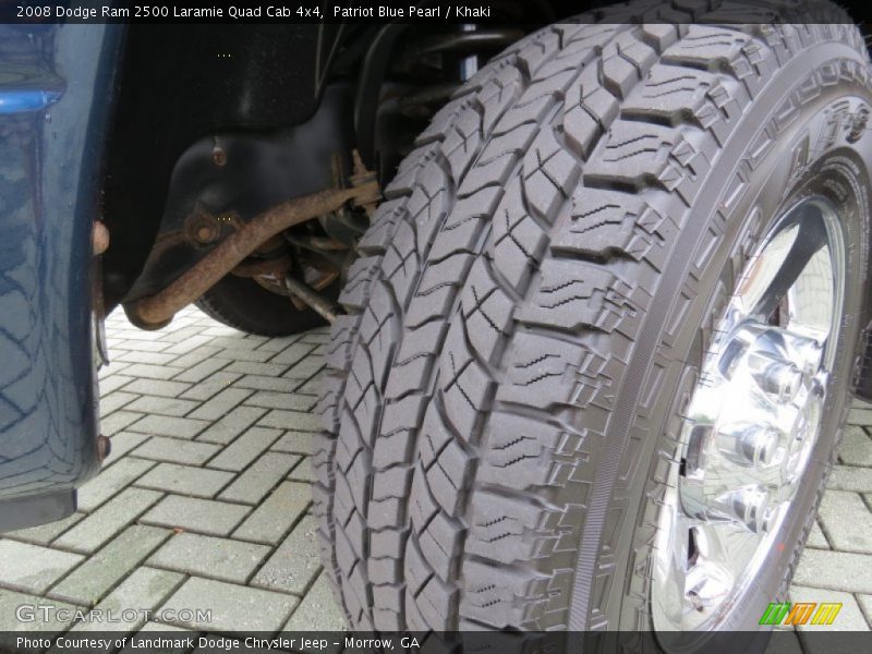 Patriot Blue Pearl / Khaki 2008 Dodge Ram 2500 Laramie Quad Cab 4x4